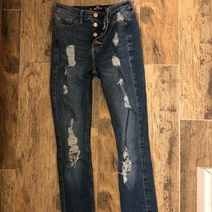 Ripped Hollister Jeans